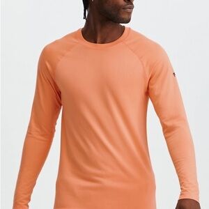 Men's Fabletics The Training Day Long Sleeve Tee Size Large Fresh Apricot